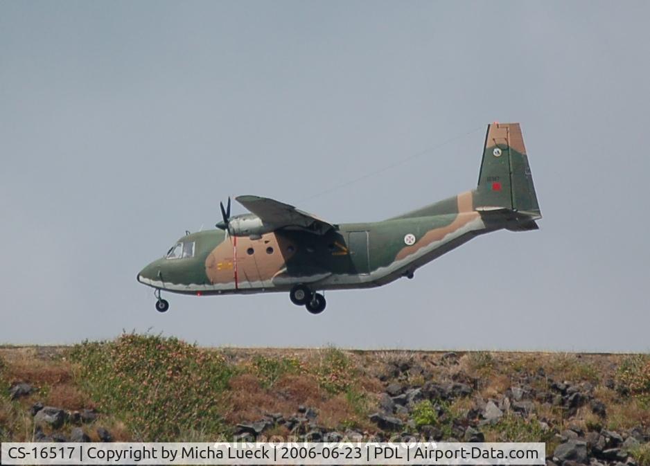 CS-16517, 1976 CASA C-212-100 Aviocar C/N 49, Casa Nurtanio 100 of the Portuguese Air Force, just before touching down at Ponta Delgada on the Azores
