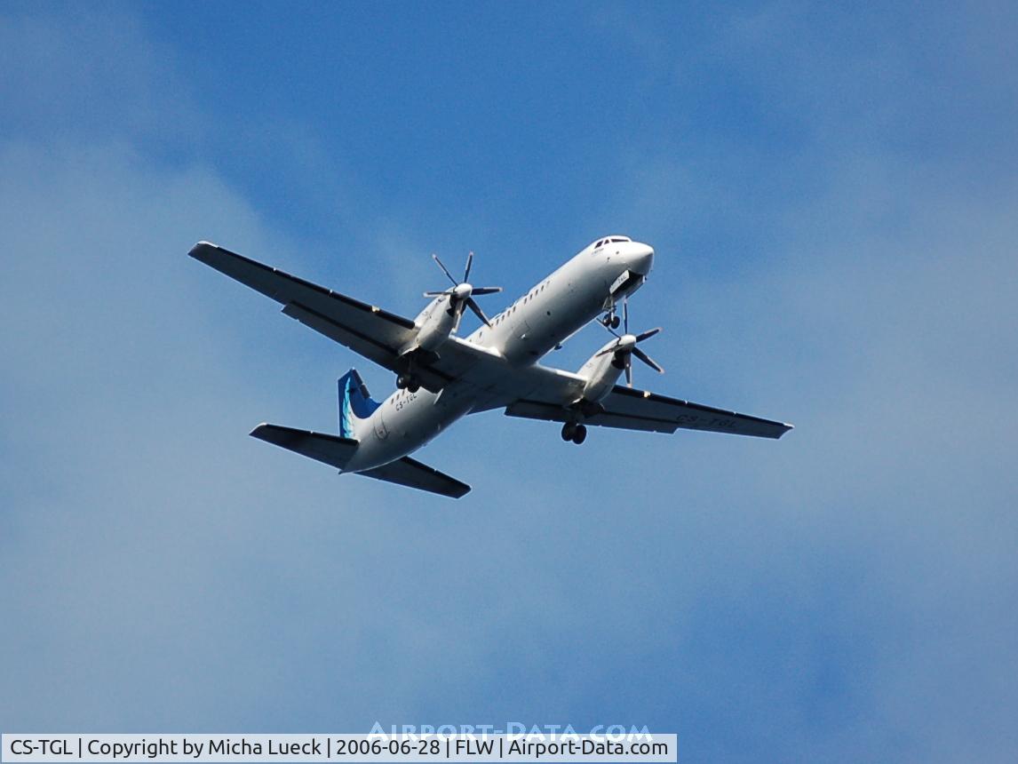 CS-TGL, 1989 British Aerospace ATP C/N 2019, Climbing out of Santa Cruz on Flores/Azores