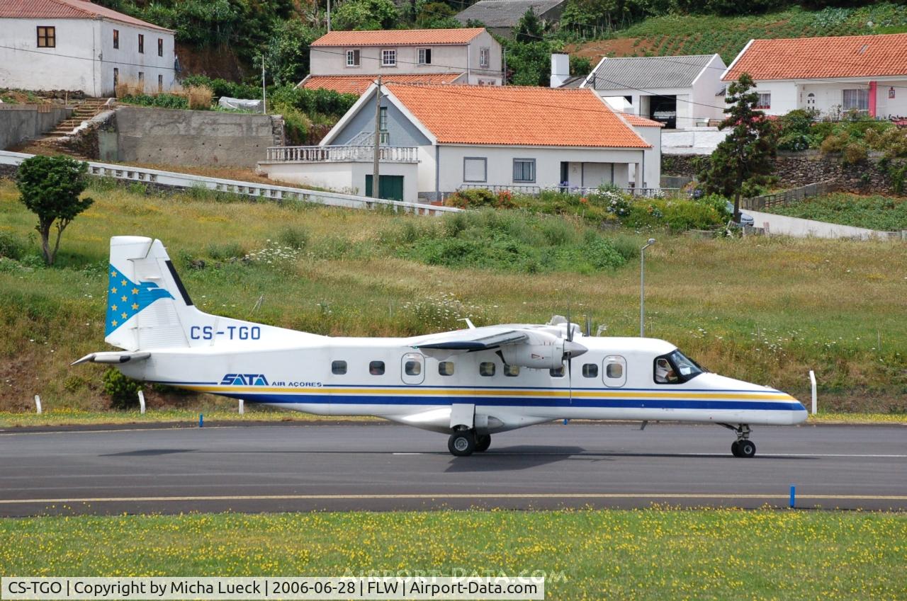 CS-TGO, 1987 Dornier 228-201 C/N 8119, At Santa Cruz do Flores/Azores
