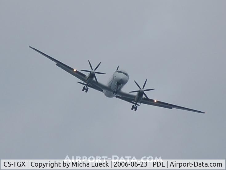 CS-TGX, 1990 British Aerospace ATP C/N 2025, Turning onto finals at Ponta Delgada/Azores