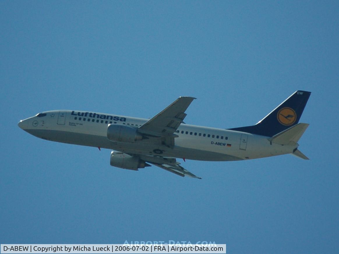 D-ABEW, 1995 Boeing 737-330 C/N 27905, Climbing out of Frankfurt