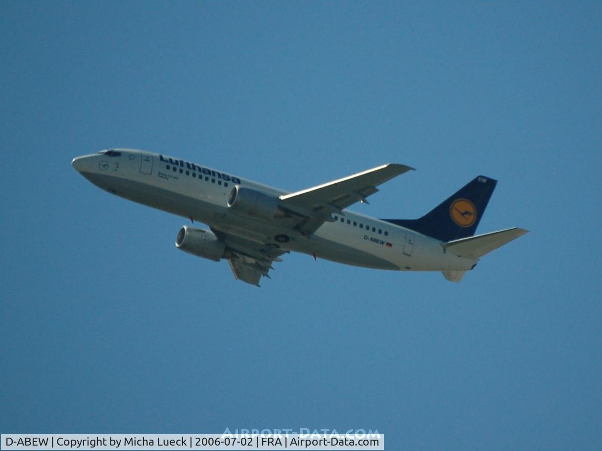 D-ABEW, 1995 Boeing 737-330 C/N 27905, Climbing out of Frankfurt