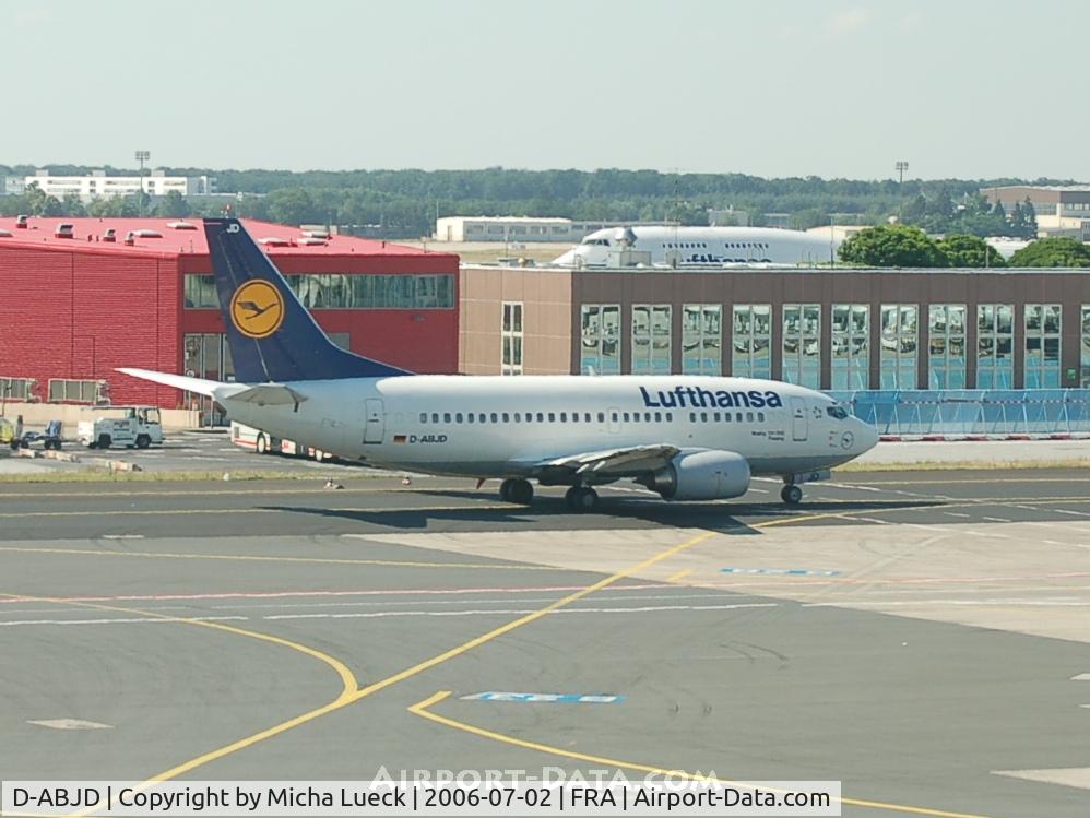 D-ABJD, 1991 Boeing 737-530 C/N 25309, Taxiing to the runway for take-off