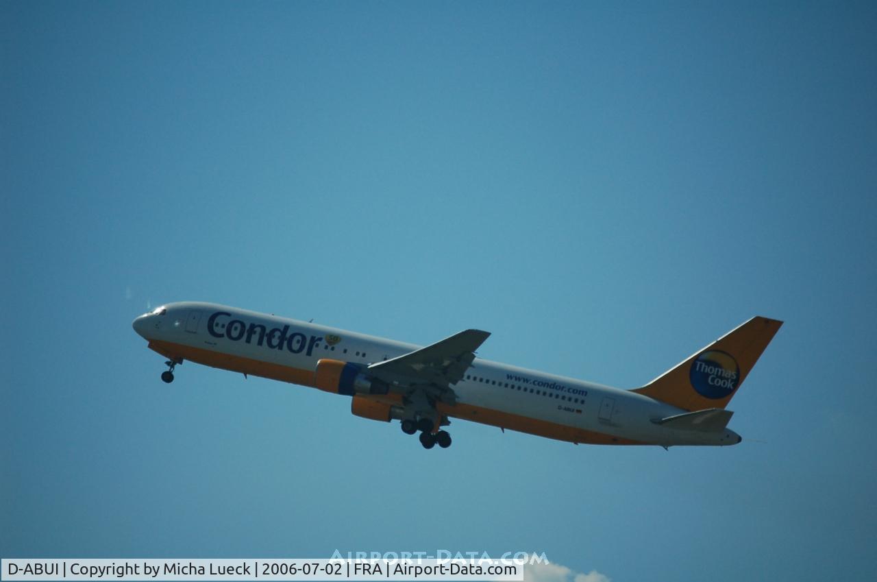 D-ABUI, 1994 Boeing 767-330/ER C/N 26988, Off to the sun!