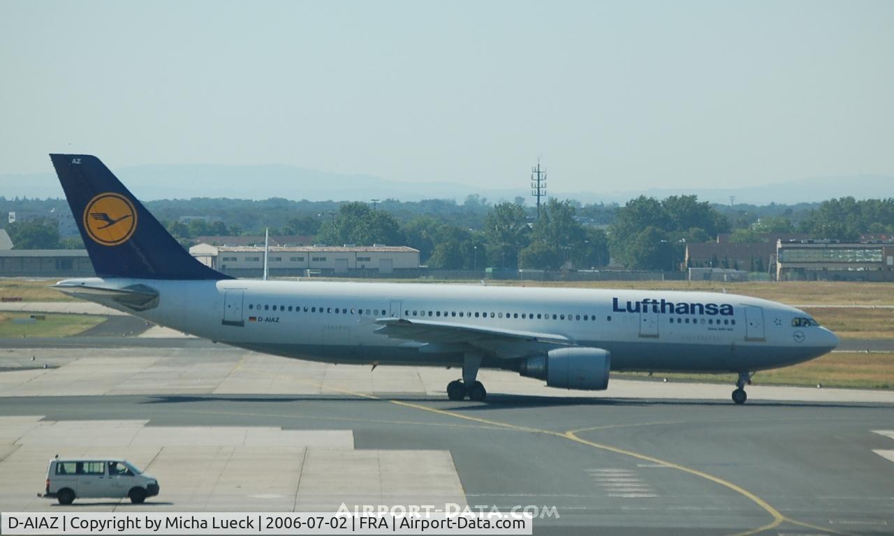 D-AIAZ, 1993 Airbus A300B4-605R C/N 701, Taxiing in Frankfurt