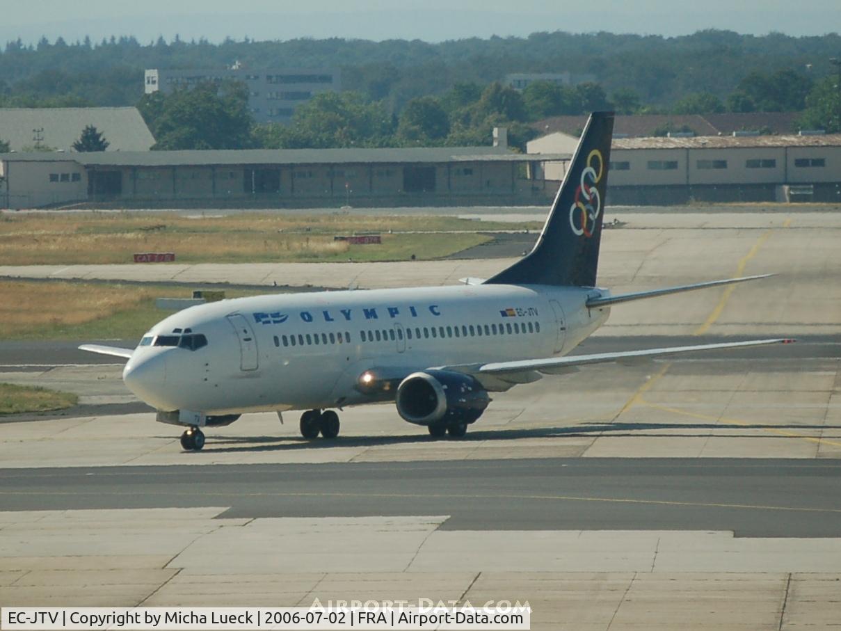 EC-JTV, 1988 Boeing 737-33A C/N 24027, Greece's Olympic Airways