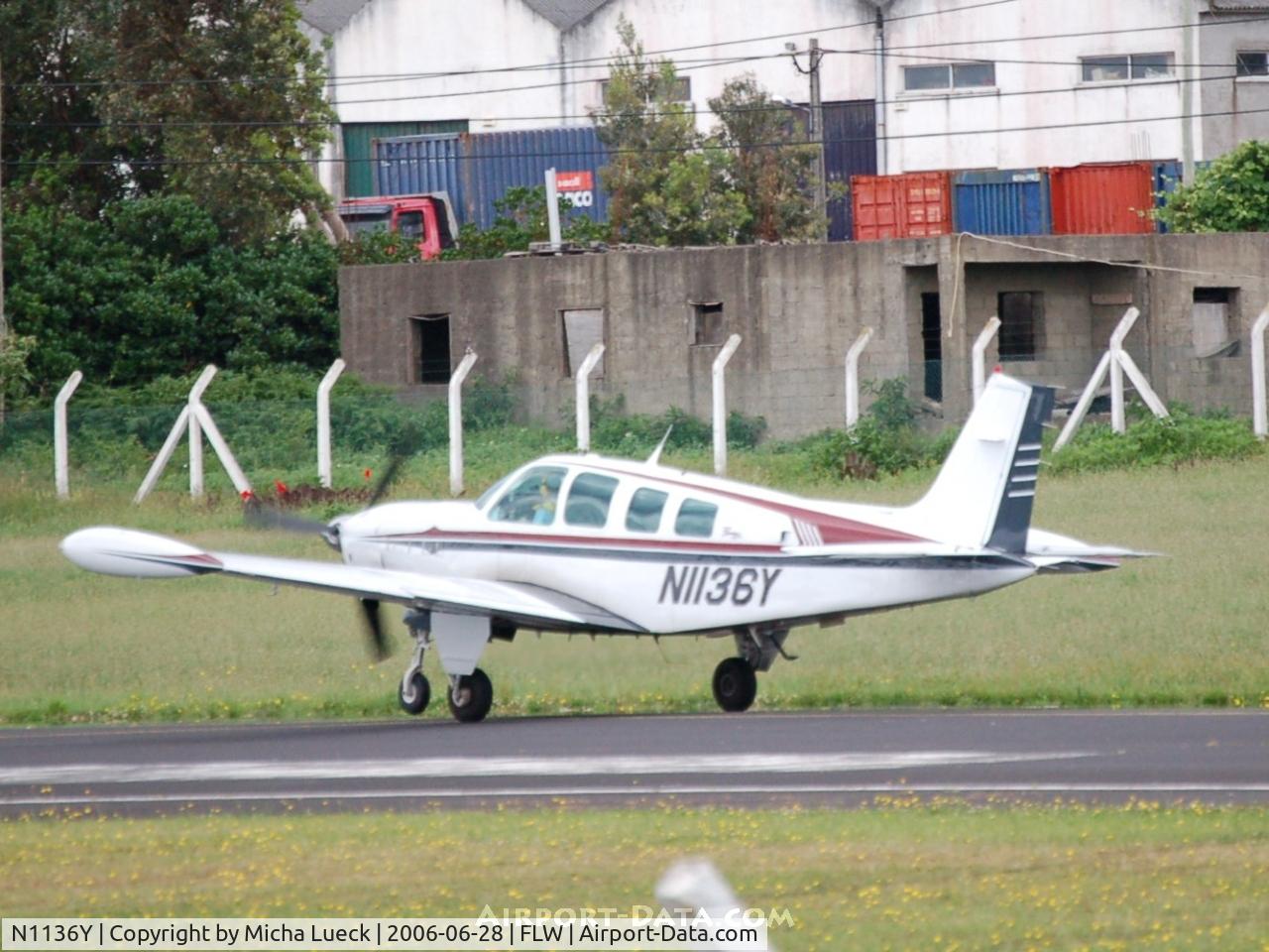 N1136Y, 1996 Raytheon Aircraft Company A36 Bonanza C/N E-3050, A visitor on the Azores
