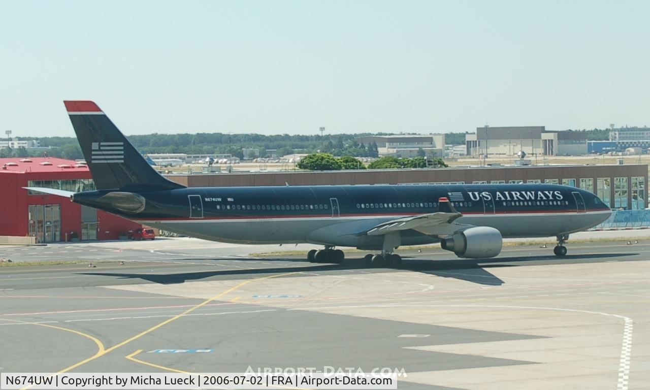 N674UW, 2000 Airbus A330-323X C/N 342, Taxiing to the runway for take-off