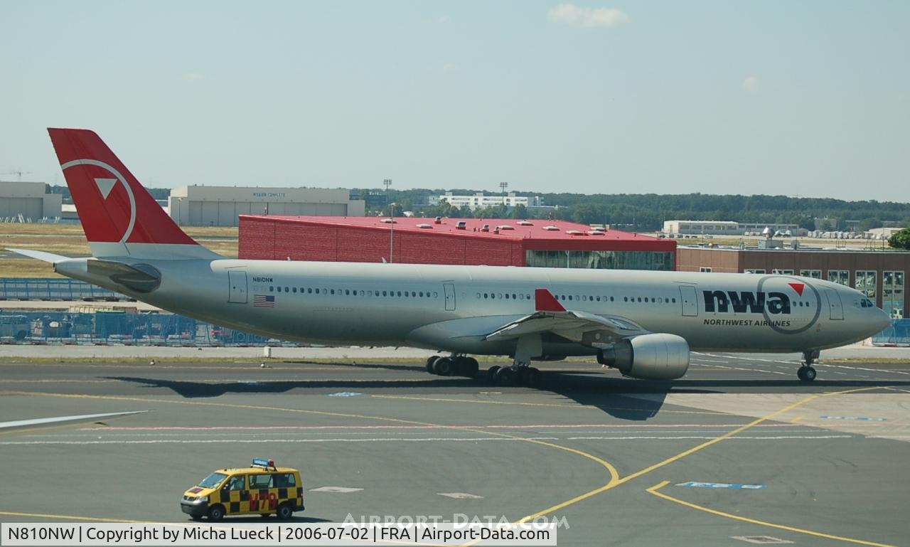 N810NW, 2005 Airbus A330-323 C/N 0674, Taxiing to the runway for take-off