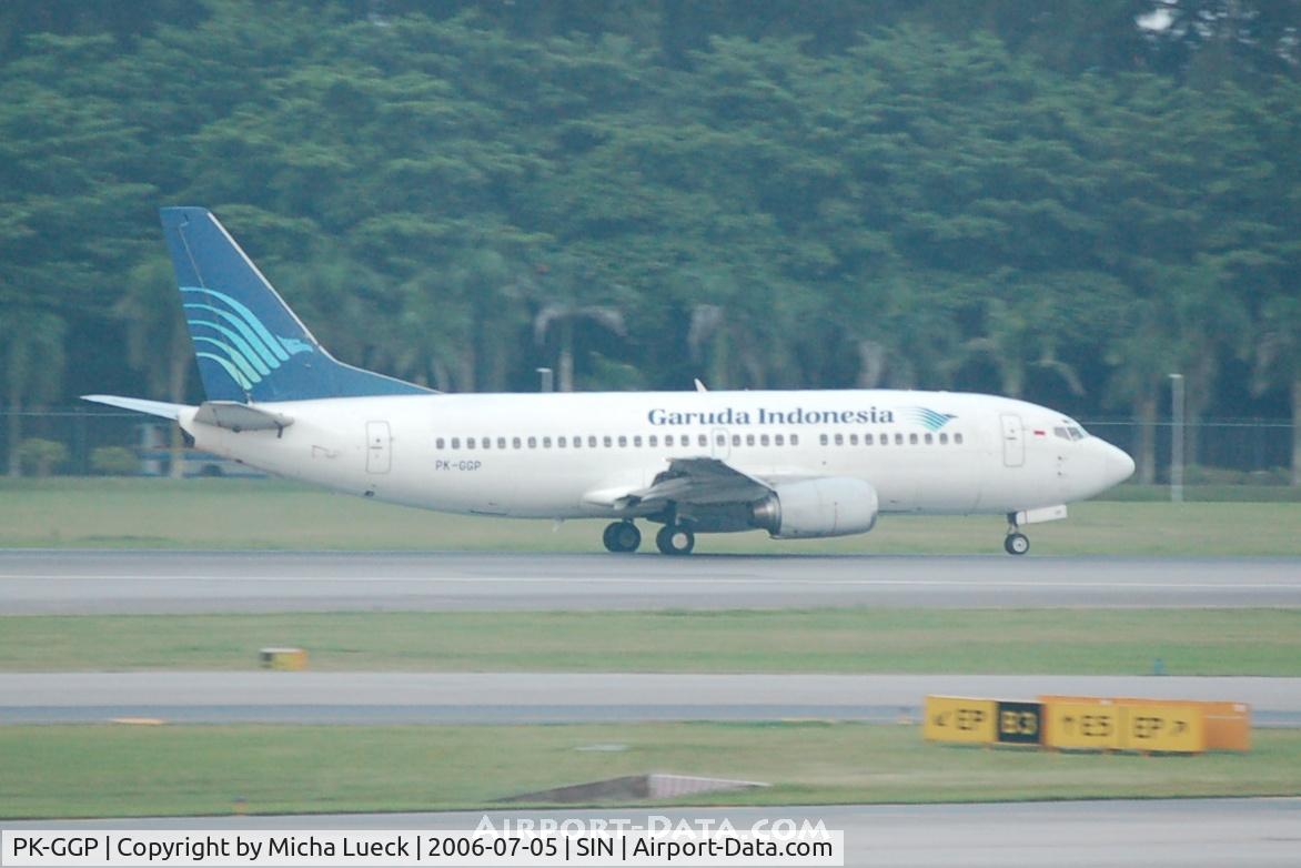PK-GGP, 1998 Boeing 737-3U3 C/N 28737, Garuda Indonesia at Singapore's Changi Airport