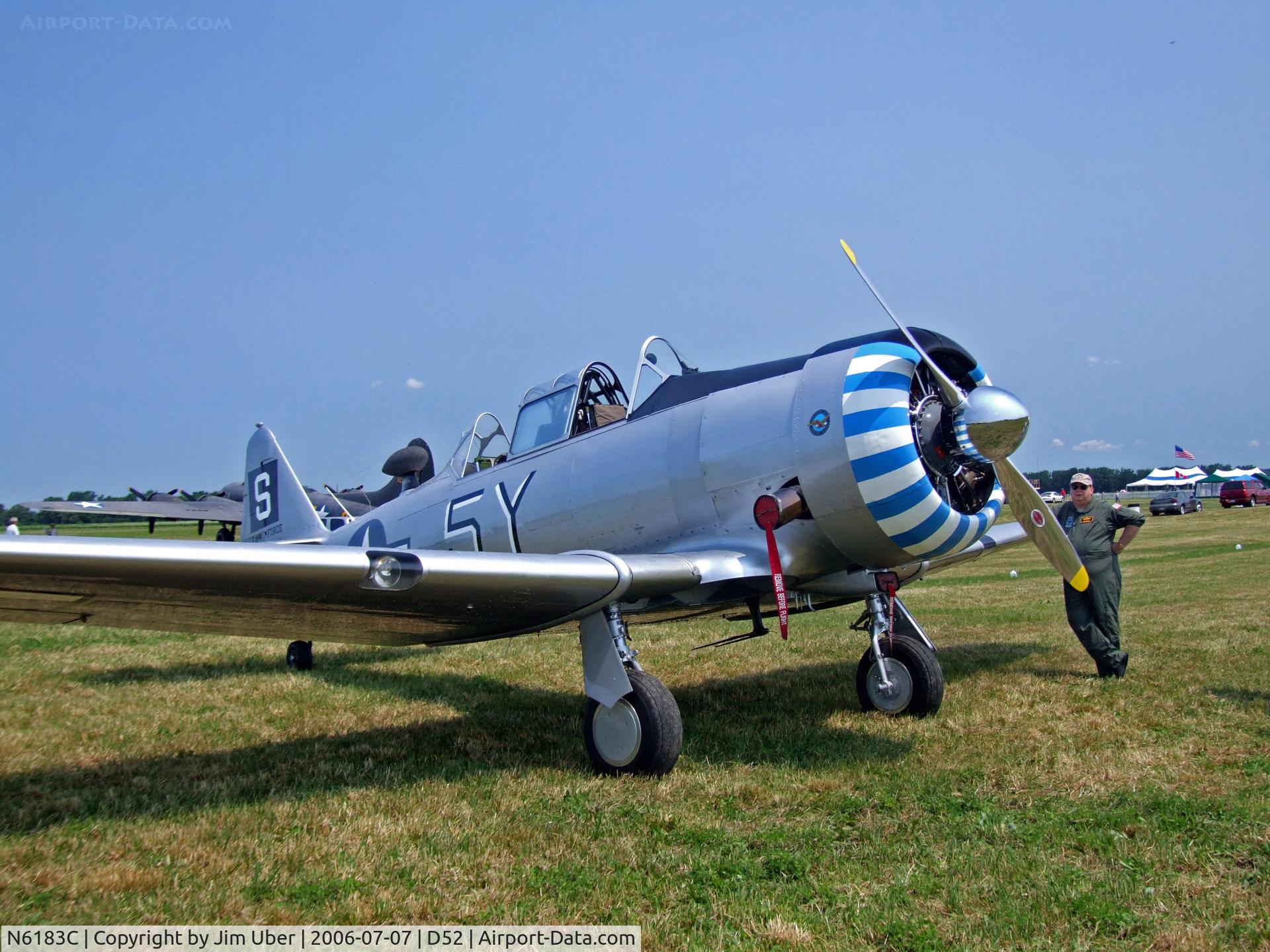 N6183C, North American T-6G Texan C/N 168-51, AT-6 from New England
