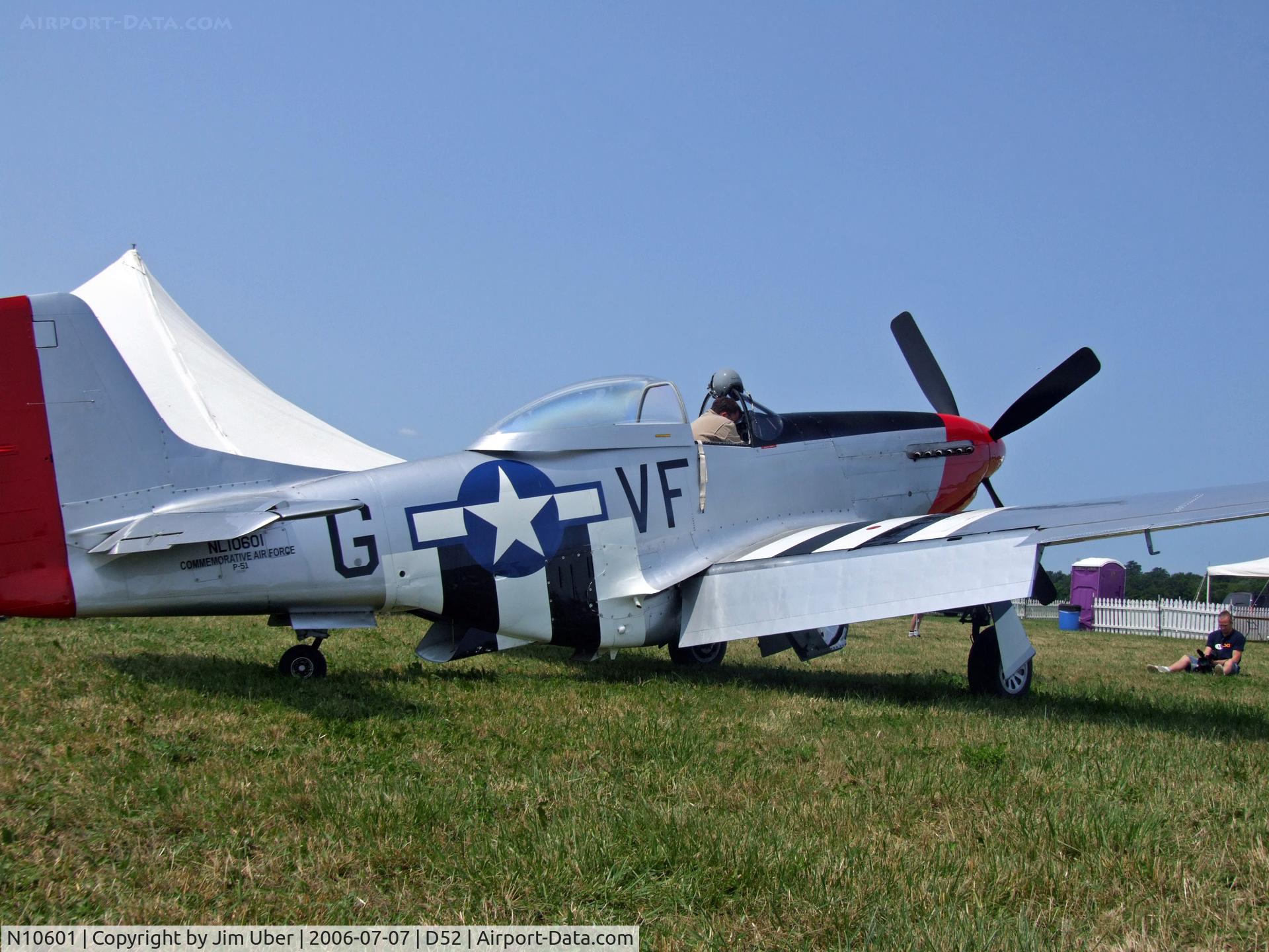 N10601, 1944 North American P-51D Mustang C/N 122-40383, At Geneseo show