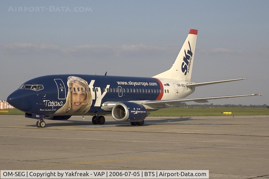 OM-SEG, 1992 Boeing 737-5Y0 C/N 25289, Sky Europe Boeing 737-500 in special colors