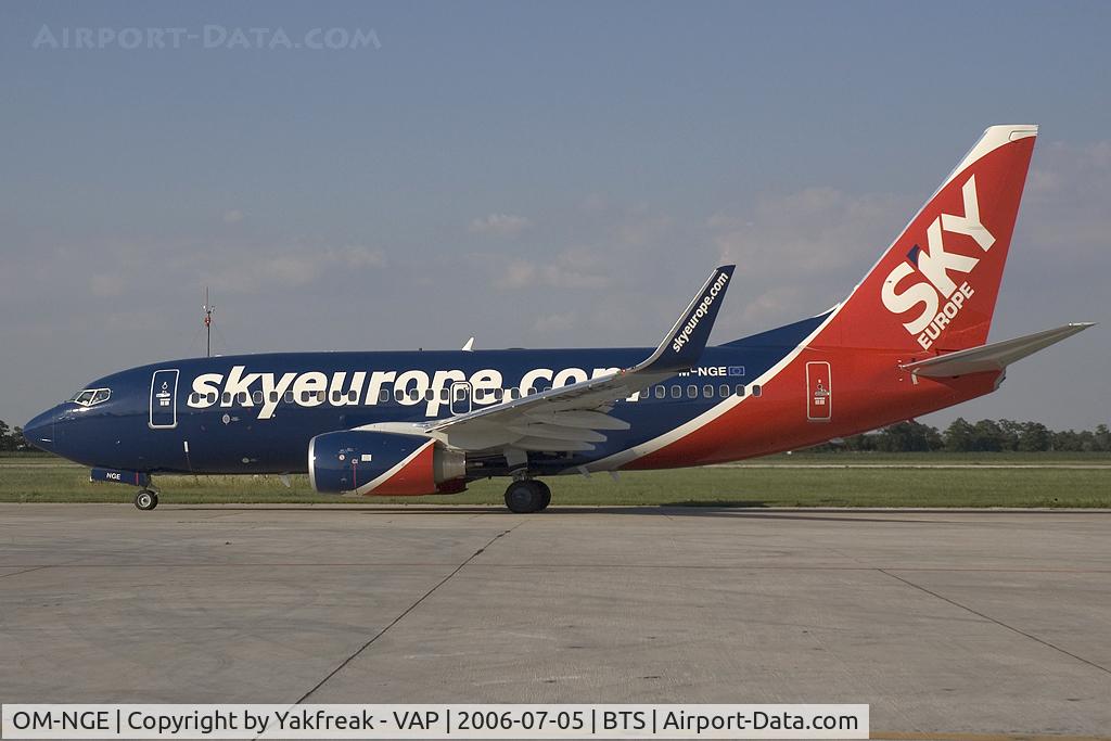 OM-NGE, 2006 Boeing 737-76N C/N 32676, Boeing 737-700 of Sky Europe