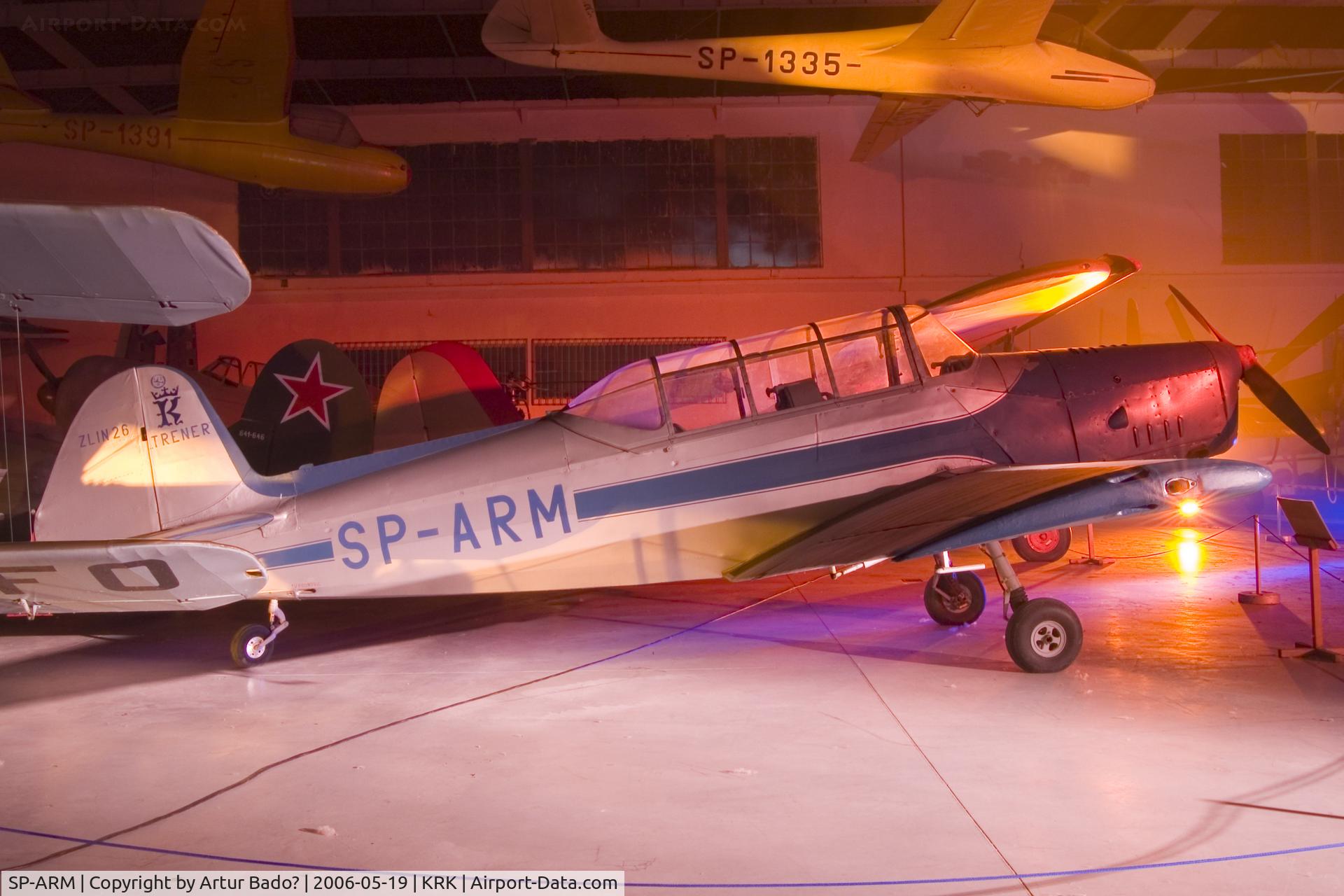 SP-ARM, 1951 Zlin Z-26 Trener C/N 640, Zlin 26 Trener