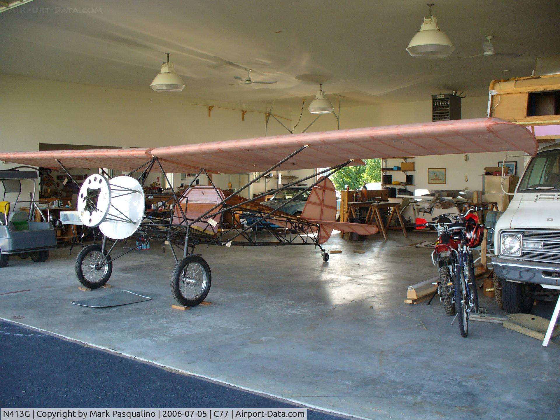 N413G, 2008 Pober Junior Ace C/N 61-N, Pober Jr Ace  Wings attached. To be registered N413G.