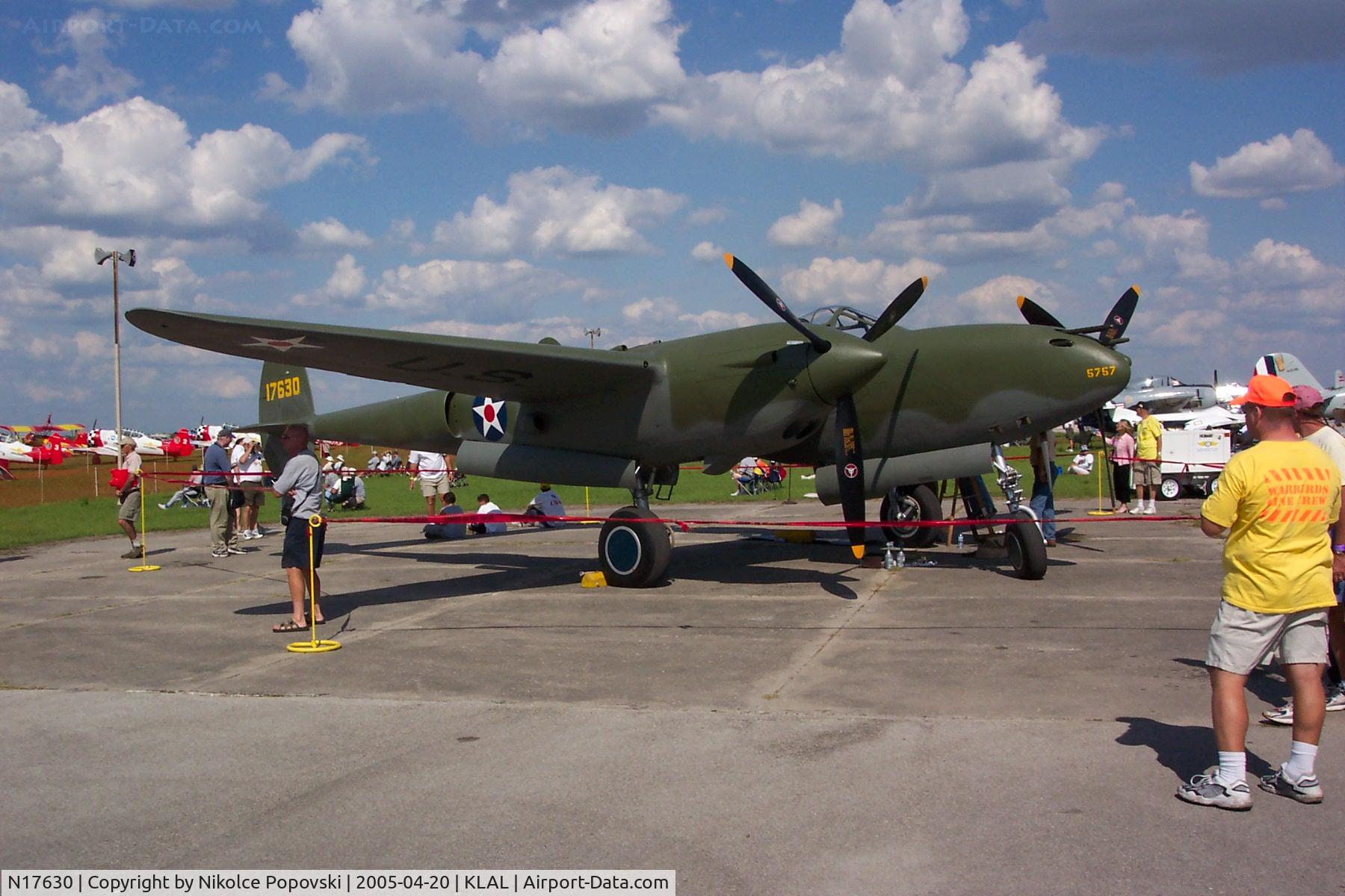 N17630, 1941 Lockheed P-38F C/N 41-7630 (222-5757), 2005 Sun-n-Fun (Lakeland)