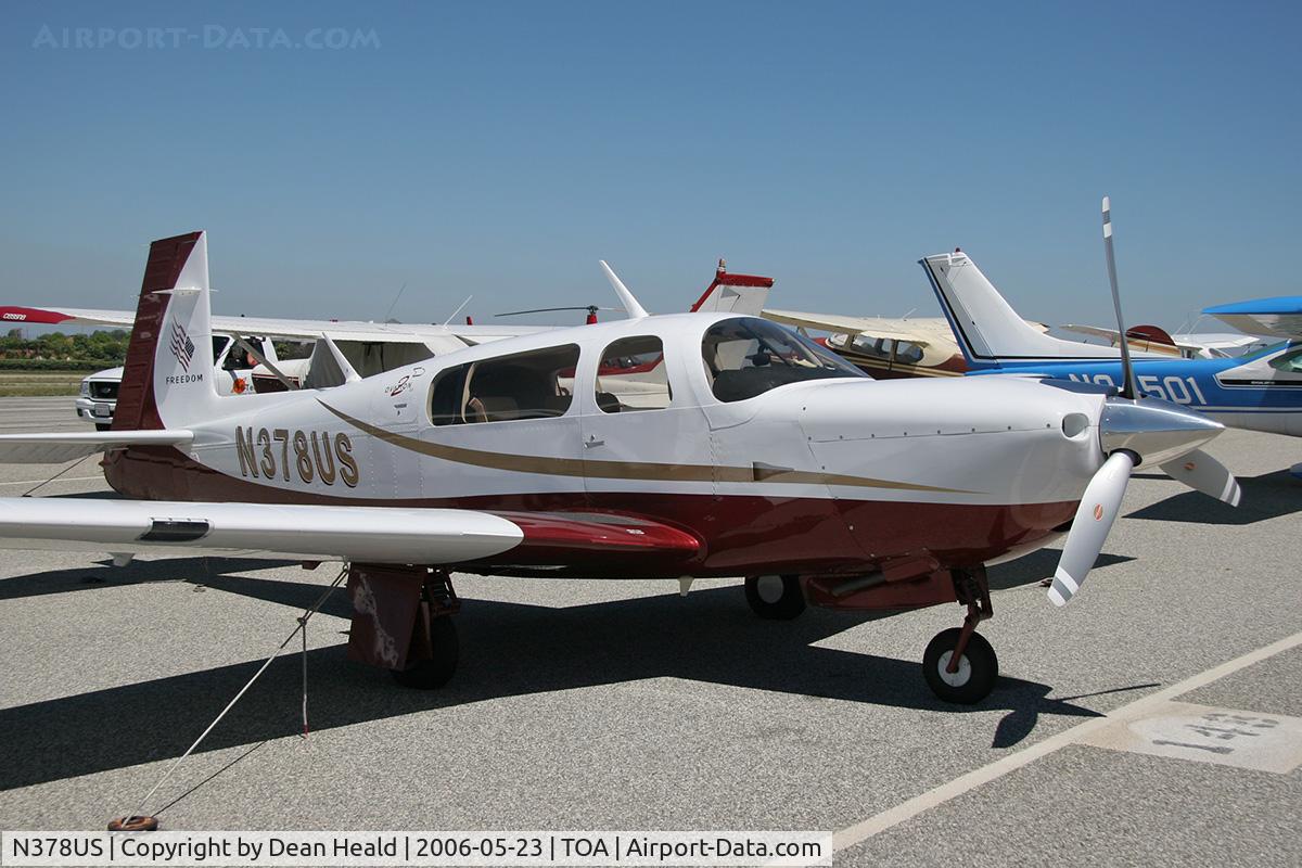 N378US, 2005 Mooney M20R Ovation C/N 29-0378, 2005 Mooney M20R Ovation parked on the ramp at Torrance Municipal Airport (KTOA) - Torrance, California.