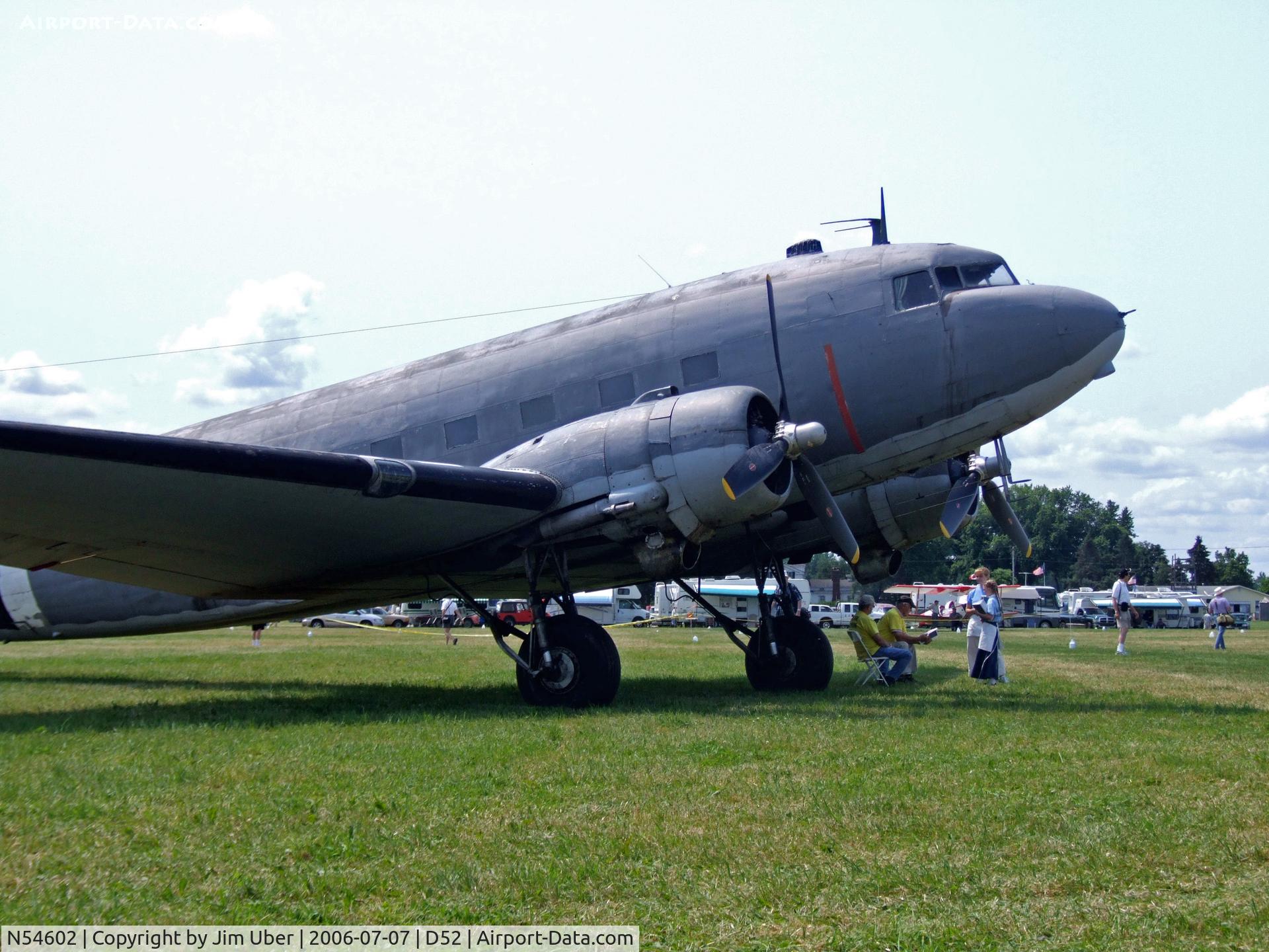 N54602, 1943 Douglas C-47B C/N 15635/27080, At the Geneseo show