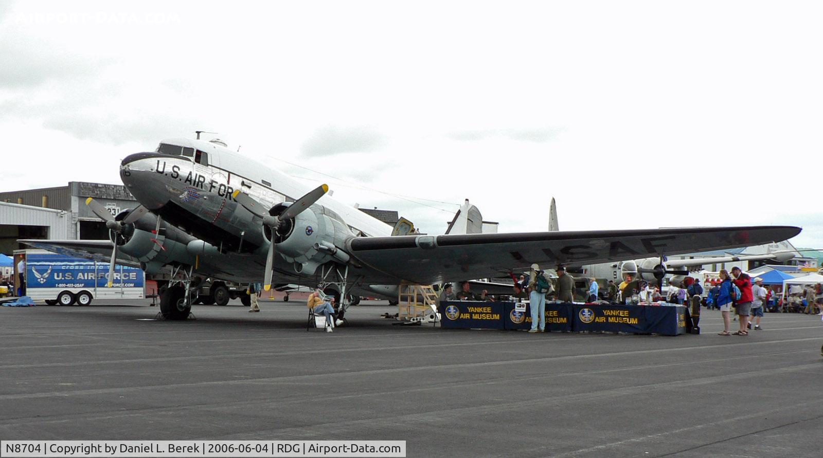 N8704, 1944 Douglas DC3C-S4C4G (TC-47B-30-DK) C/N 33048, This highly polished is the pride of the Yankee Air Museum.