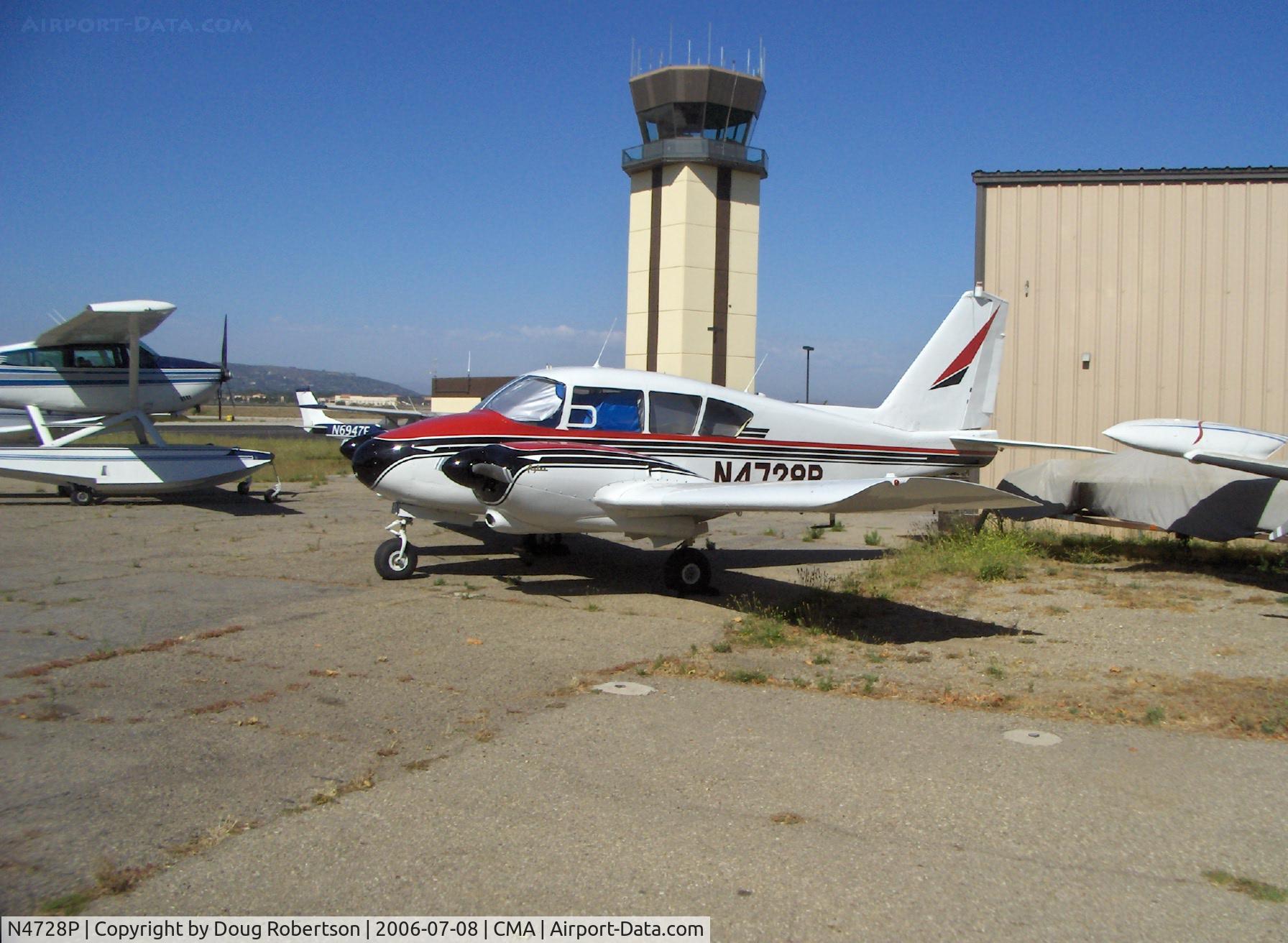 N4728P, 1960 Piper PA-23-250 Aztec C/N 27-257, 1960 Piper PA-23-250 AZTEC, two Lycoming O-540-A1D5 250 Hp each, Restricted class