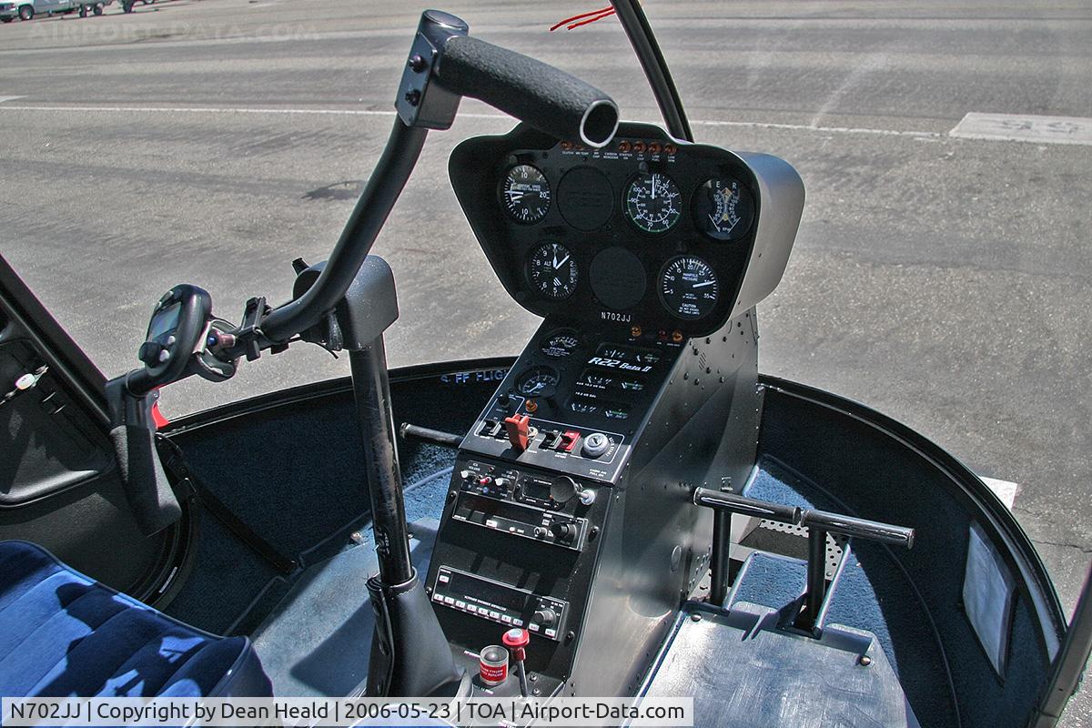 N702JJ, 2005 Robinson R22 BETA C/N 3791, Cockpit of Robinson R22 Beta II N702JJ at Torrance Municipal Airport (KTOA) - Torrance, California