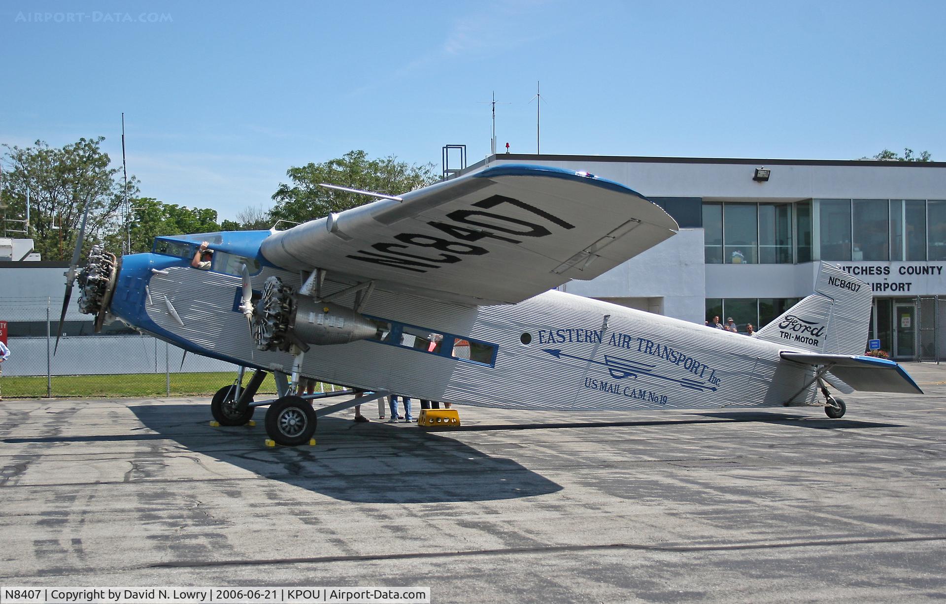 N8407, 1929 Ford 4-AT-E Tri-Motor C/N 69, N8407 at KPOU.