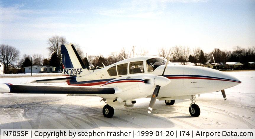 N705SF, 1974 Piper PA-23-250 C/N 27-7405311, First picture after renovation Jan 1999
