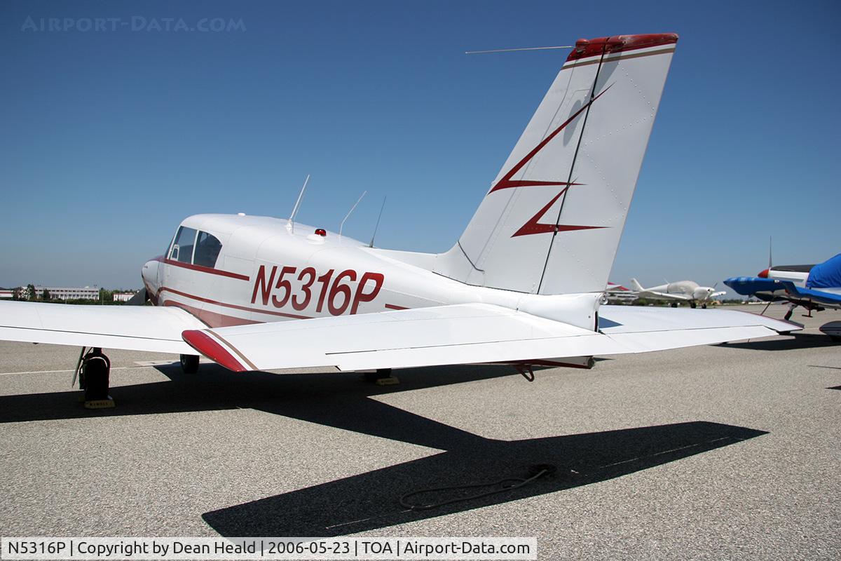 N5316P, 1958 Piper PA-24 C/N 24-357, 1958 Piper PA-24 Commanche parked on the ramp at Torrance Municipal Airport (KTOA) - Torrance, California.