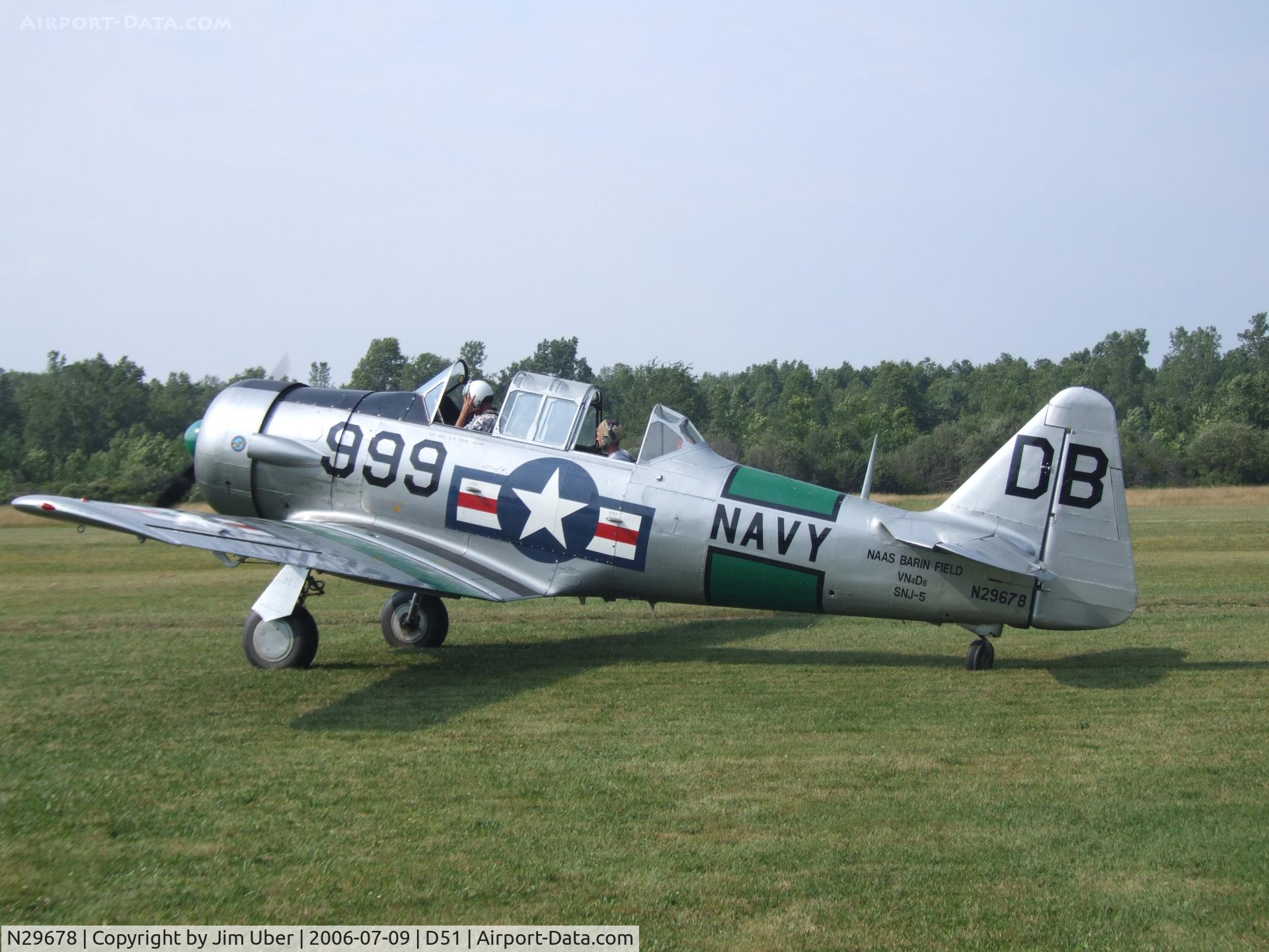 N29678, North American AT-6D C/N 51999, Back from Geneseo show
