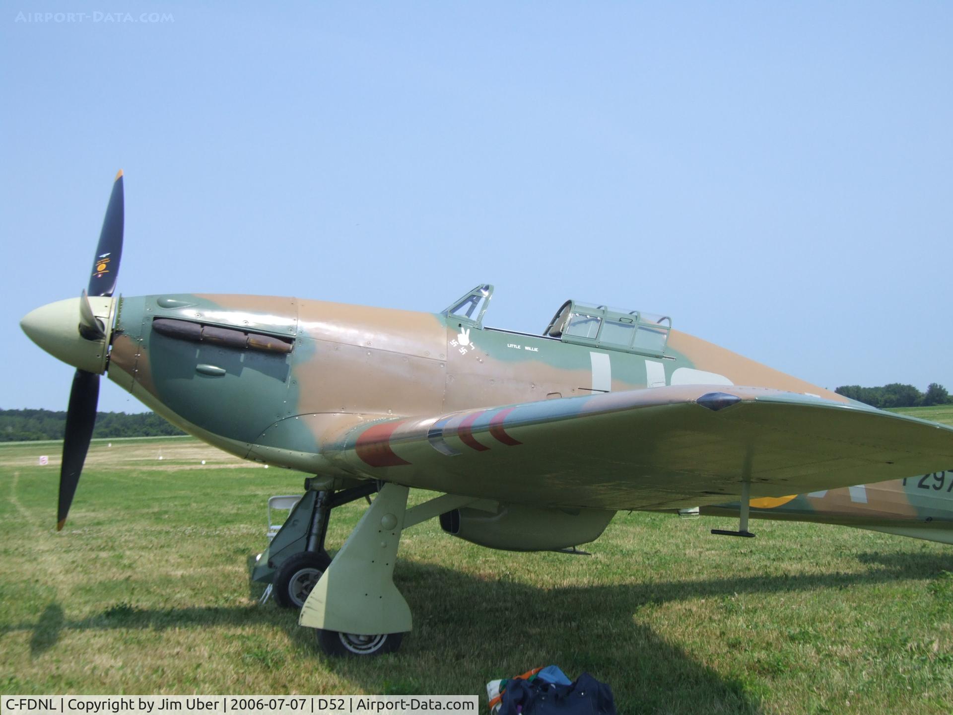 C-FDNL, 1942 Hawker (CCF) Hurricane Mk12 C/N 60372, At the Geneseo show