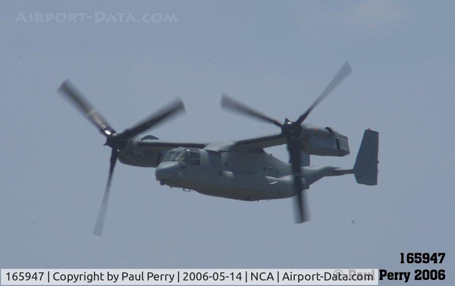 165947, Bell-Boeing MV-22B Osprey C/N D0048, Engines down, she makes a high-speed pass