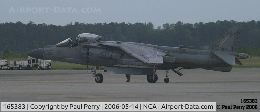 165383, Boeing AV-8B+(R)-25-MC Harrier II Plus C/N B278, Taxiing off the hot ramp for her demo flight