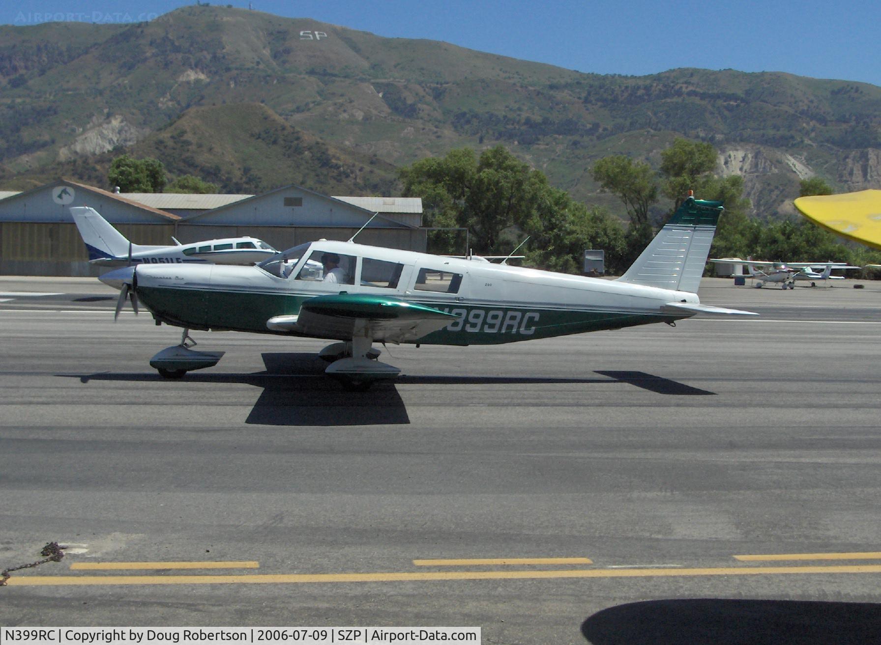 N399RC, 1965 Piper PA-32-260 Cherokee Six Cherokee Six C/N 32-212, 1965 Piper PA-32-260 CHEROKEE SIX, Lycoming O-540-E4B5 260 Hp, holding short for Runway 22