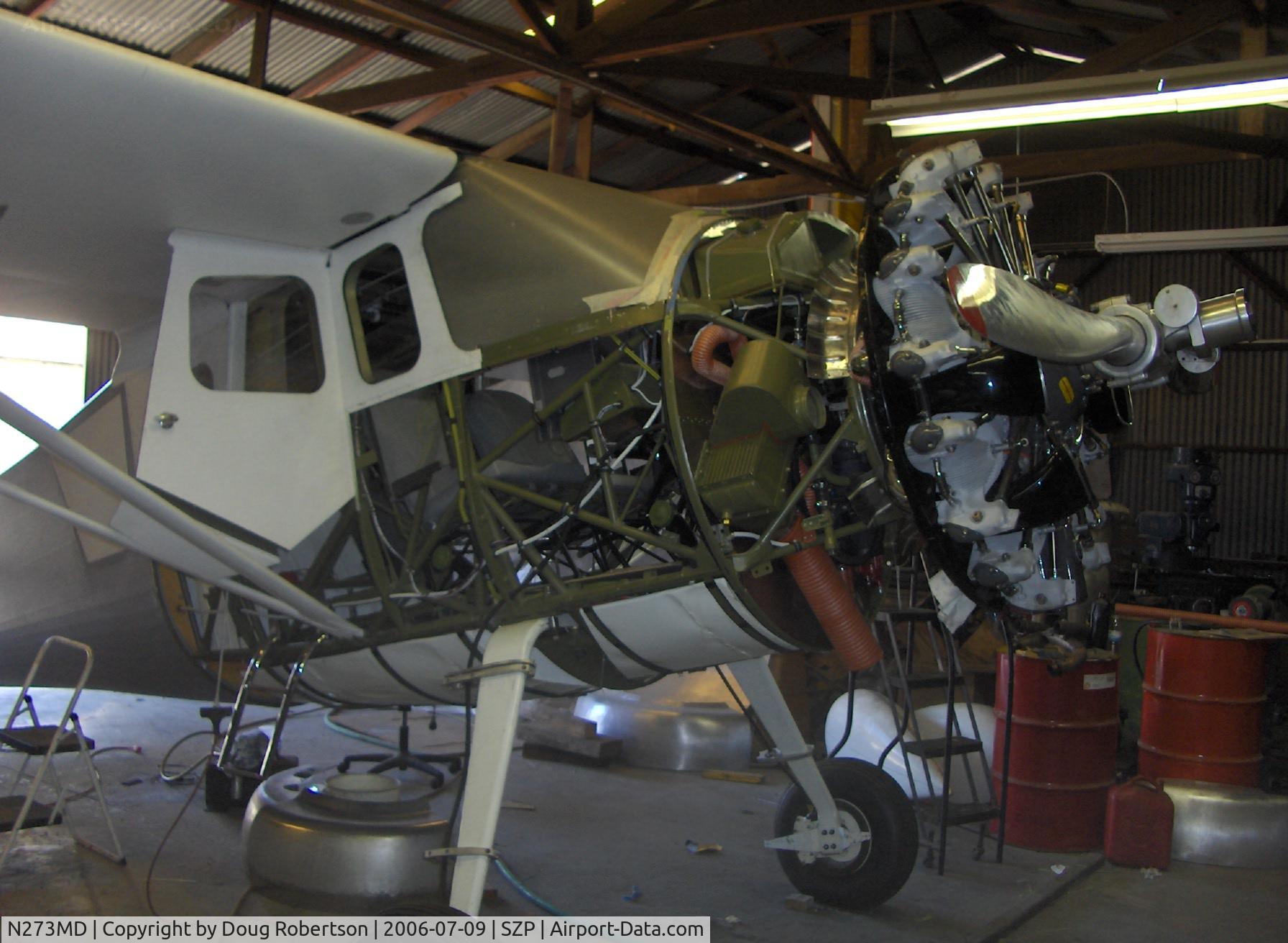 N273MD, 2008 Dickenson Howard DGA-21 (Replicate) C/N 001, Dickenson Howard DGA-21, right windshield protective covering