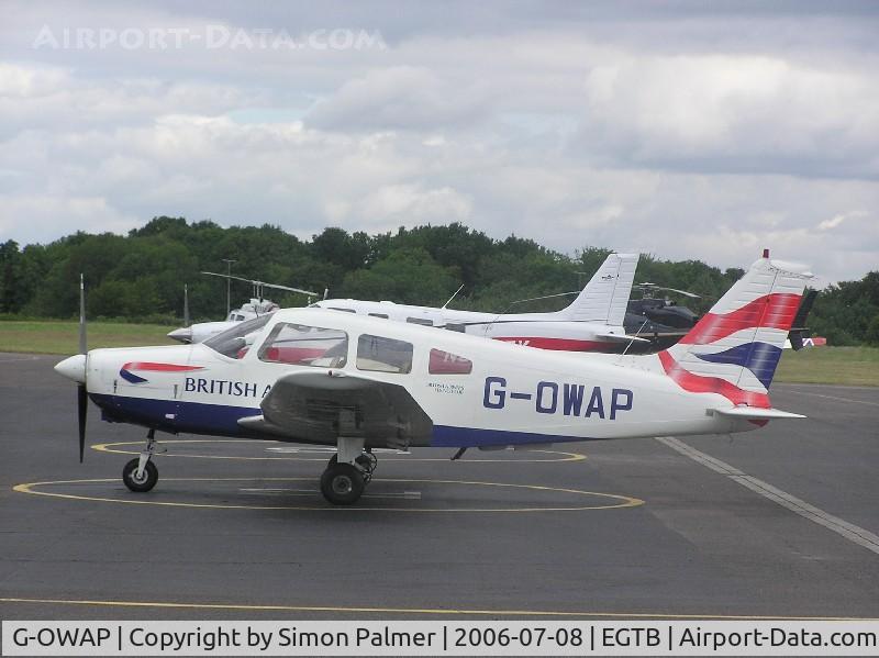 G-OWAP, 1977 Piper PA-28-161 Cherokee Warrior II C/N 28-7816314, PA28 of British Airways Flying Club at Booker