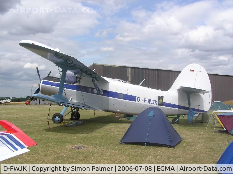 D-FWJK, 1973 Antonov An-2TD C/N 1G142-34, Antonov AN2 at Fowlmere