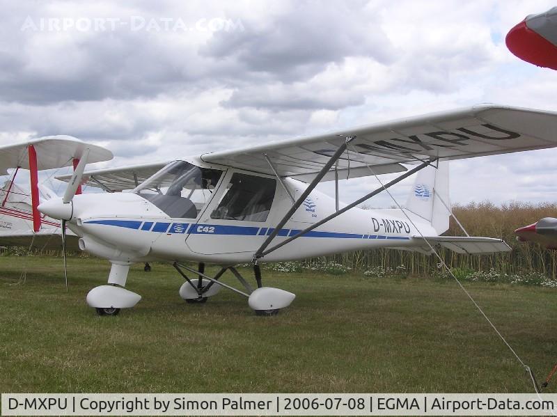 D-MXPU, Comco Ikarus C42B Cyclone C/N Not found D-MXPU, Ikarus C42 at Fowlmere