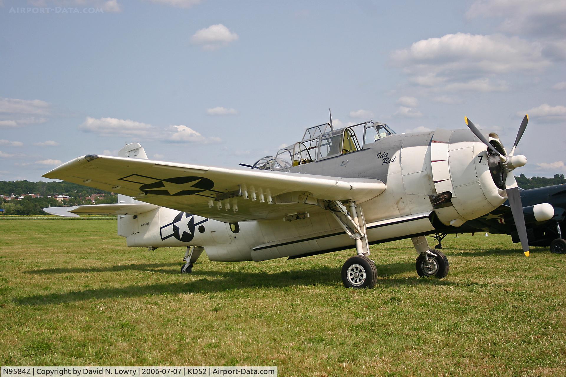 N9584Z, 1945 Grumman TBM-3E Avenger C/N 85882, N9584Z at KD52.