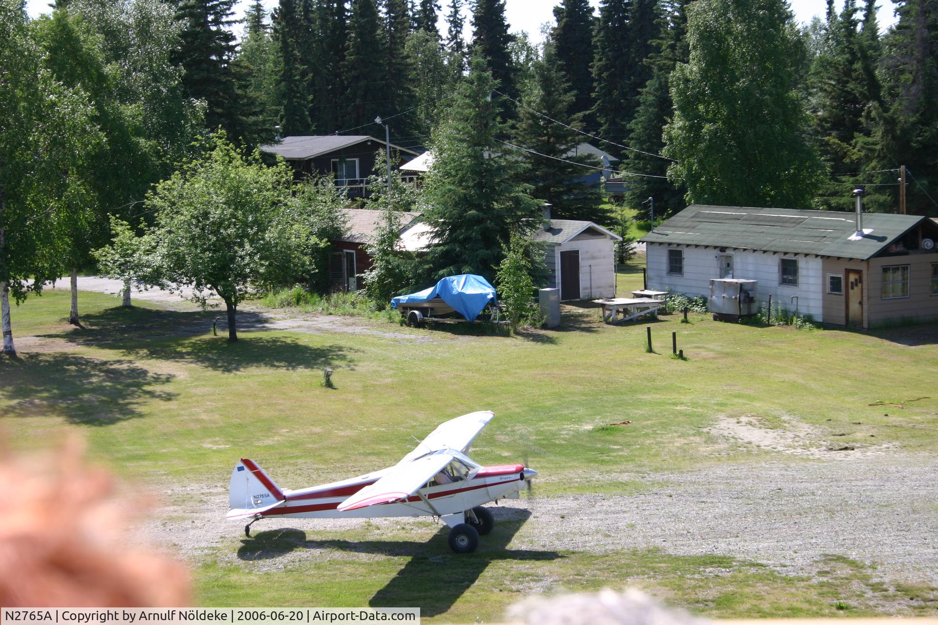 N2765A, 1952 Piper PA-18-135 Super Cub C/N 18-1824, A Photo taken from a riverboat in Fairbanks