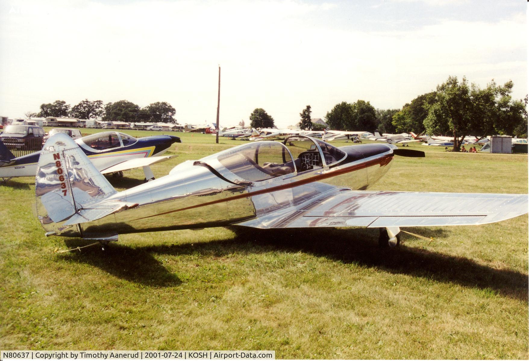 N80637, 1946 Globe GC-1B Swift C/N 1042, Oshkosh 2001