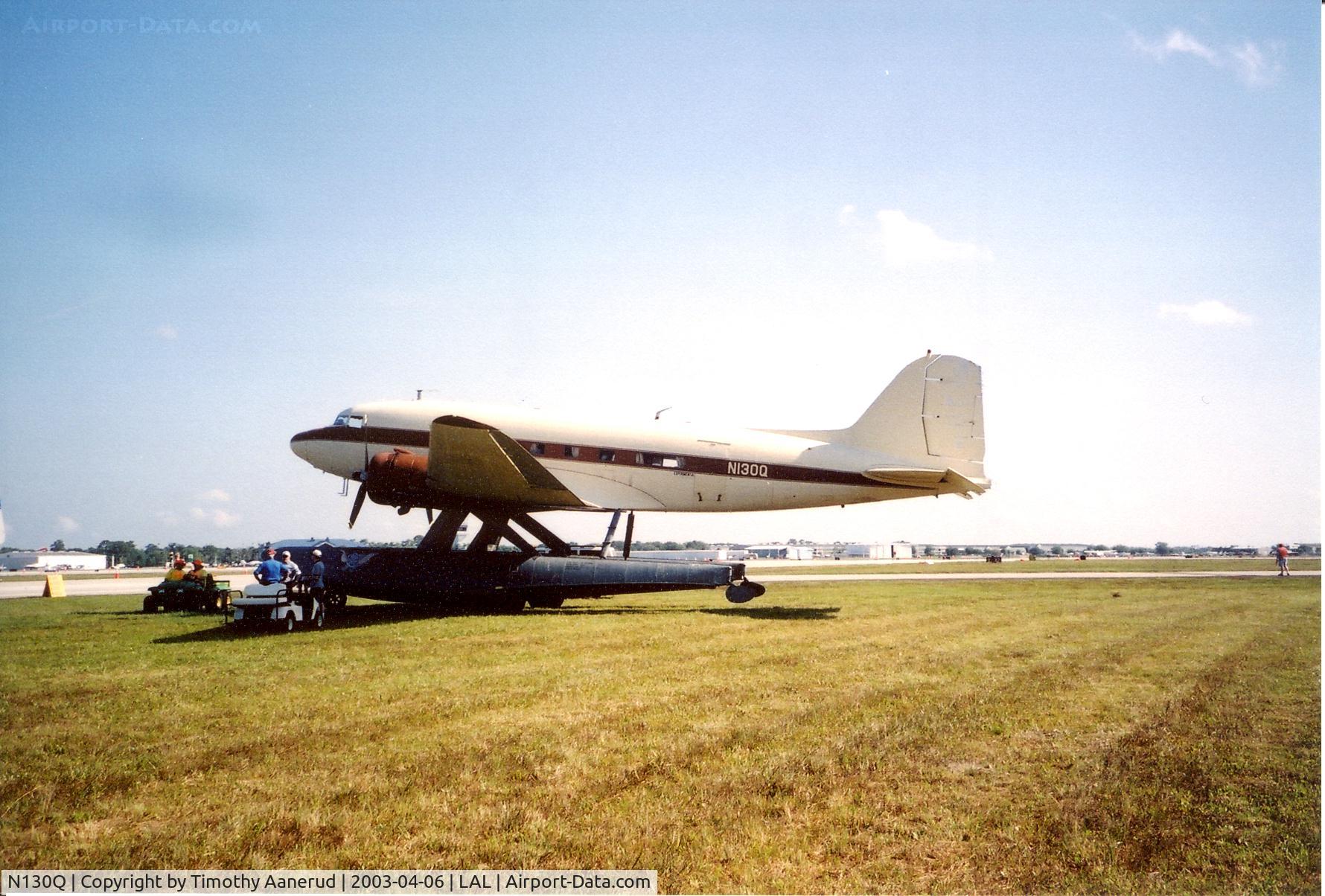 N130Q, 1943 Douglas DC-3-G202A Skytrooper C/N 11761, Sun-n-Fun 2003, C-53D, 42-68834, Ex NC86562, Ex N130A, Ex N130A, Ex N20W, now N130Q