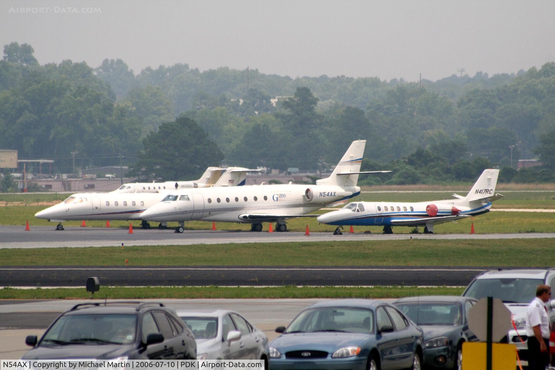 N54AX, 2001 Israel Aircraft Industries IAI-1126 Galaxy C/N 054, Tied down @ Signature Flight Services