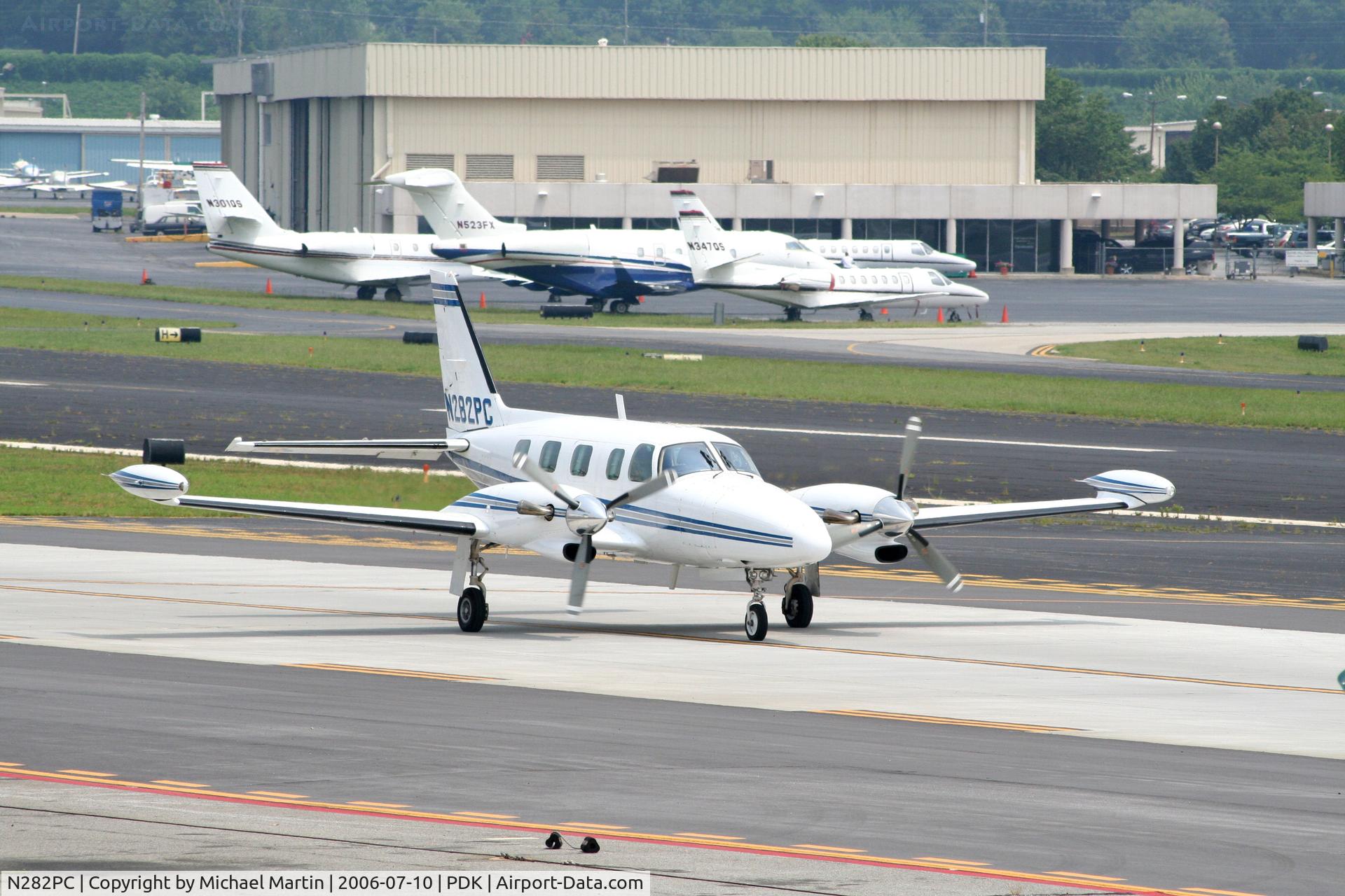 N282PC, 1981 Piper PA-31T2 Cheyenne IIXL C/N 31T-8166006, Taxing from Epps Air Service