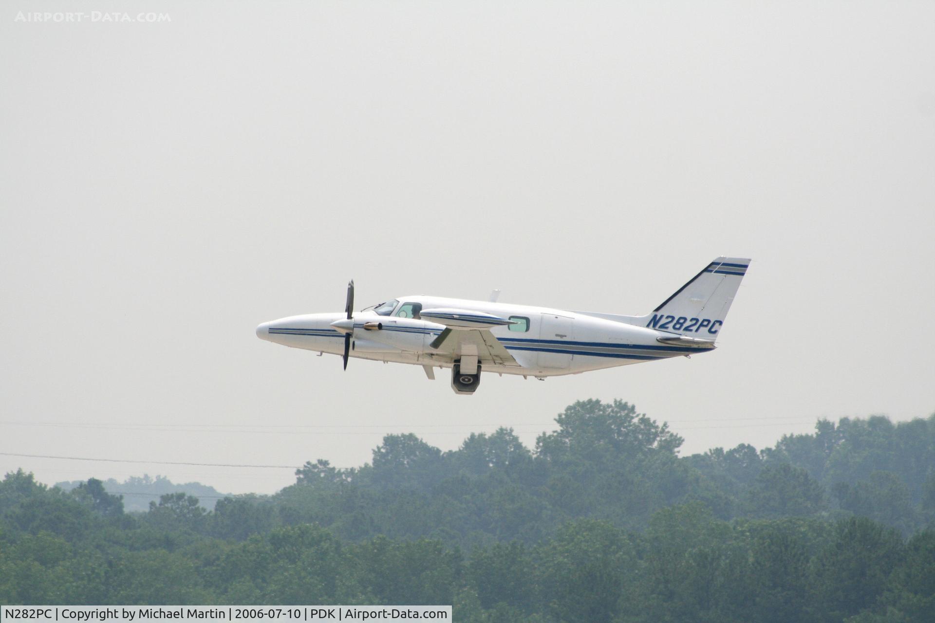 N282PC, 1981 Piper PA-31T2 Cheyenne IIXL C/N 31T-8166006, Departing 2R