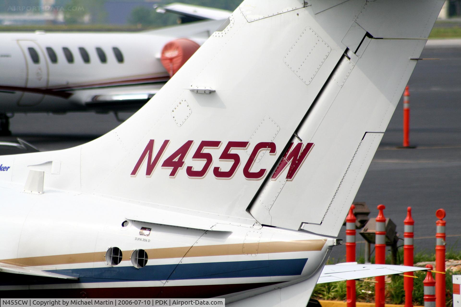 N455CW, 2003 Beechcraft 400A BeechJet C/N RK-365, Tail Numbers