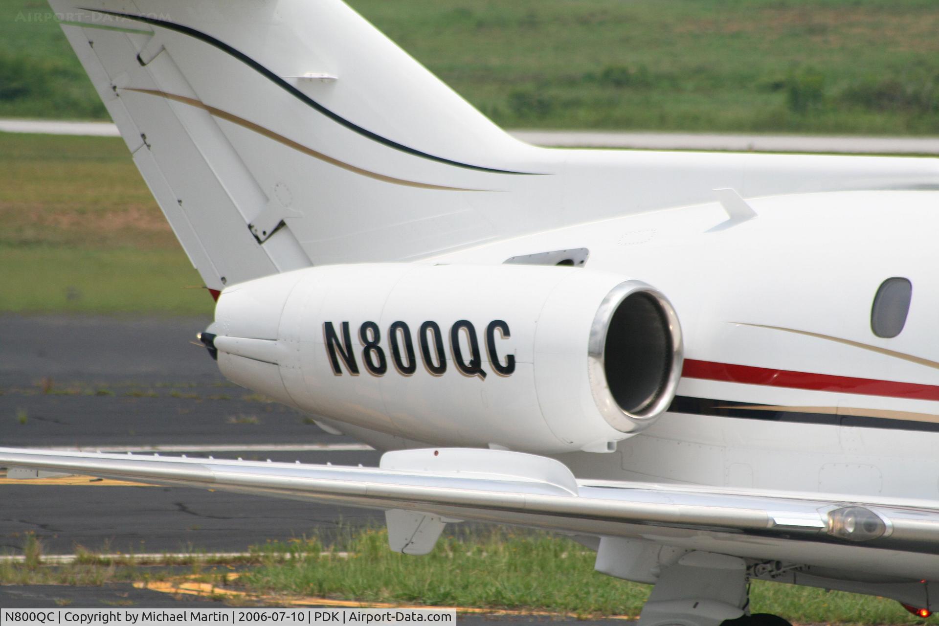 N800QC, British Aerospace BAe.125 Series 800A C/N 258174, Tail Numbers