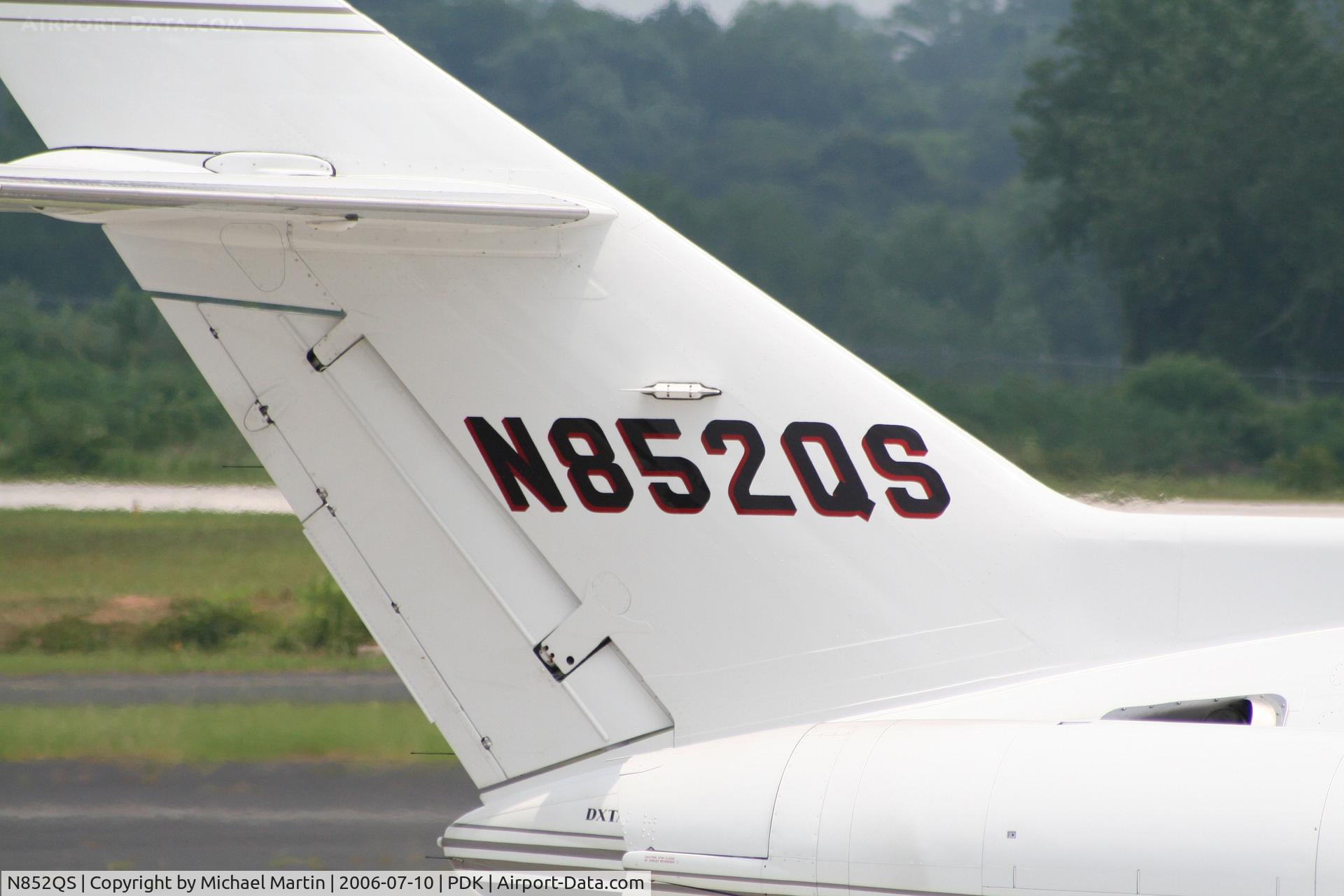 N852QS, 1999 Raytheon Hawker 800XP C/N 258452, Tail Numbers