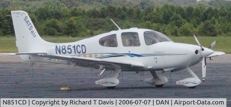 N851CD, 2005 Cirrus SR22 C/N 1493, 2005 Cirrus SR-22 in Danville Va.