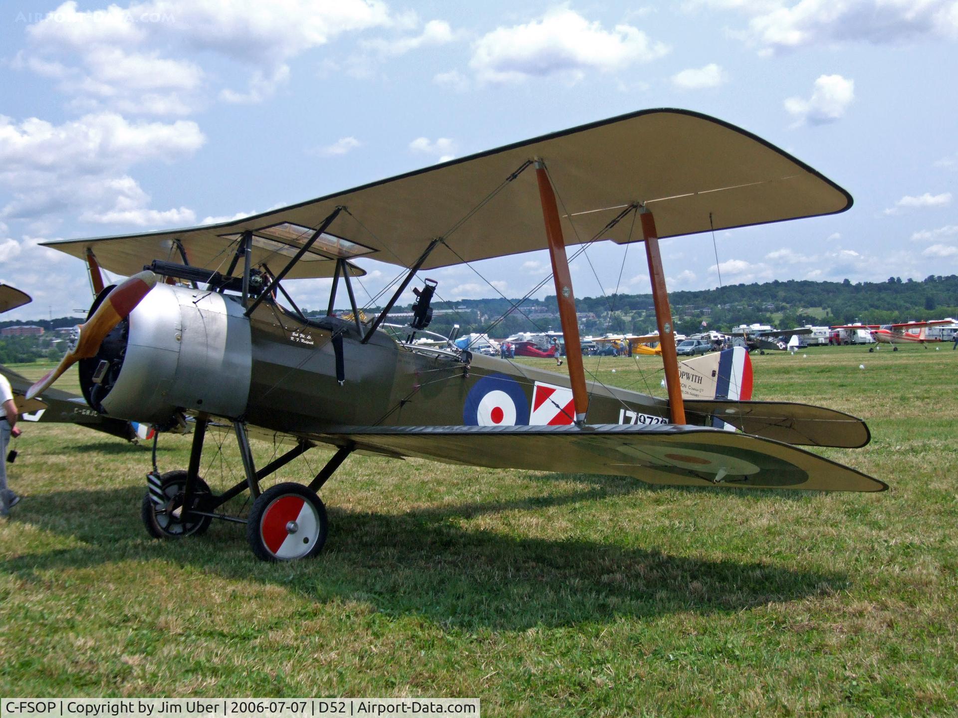 C-FSOP, 2003 Sopwith 1½ Strutter Replica C/N A 1924, at the Geneseo show